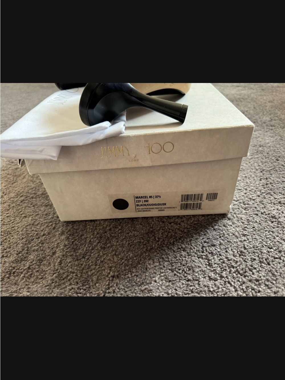Jimmy Choo Brown and Black Snake-Print Slide Mules original - Picture 6 of 6